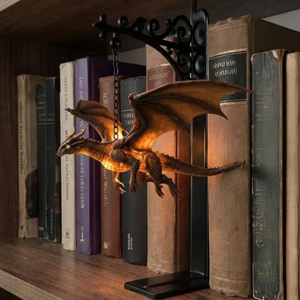 Laptop Accessories Light - Lámpara Colgante Dragón para Dormitorio, Lámpara