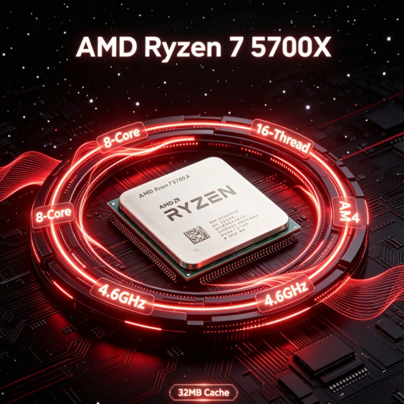 Amd Cpu Ryzen 7 - Procesador AMD Ryzen 7 5700X de