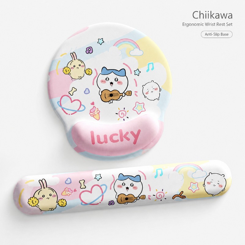Laptop Office Accessories - Alfombrilla de ratón ergonómica Chiikawa con