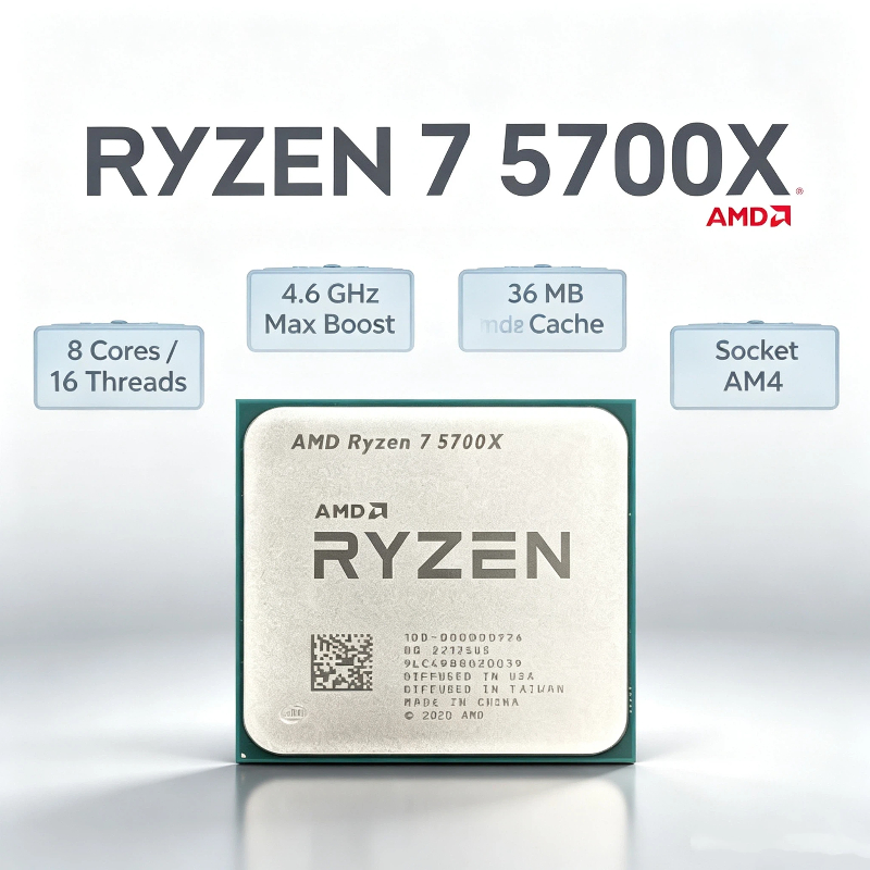 Amd Cpu Ryzen 7 - CPU AMD Ryzen 7 5700X para
