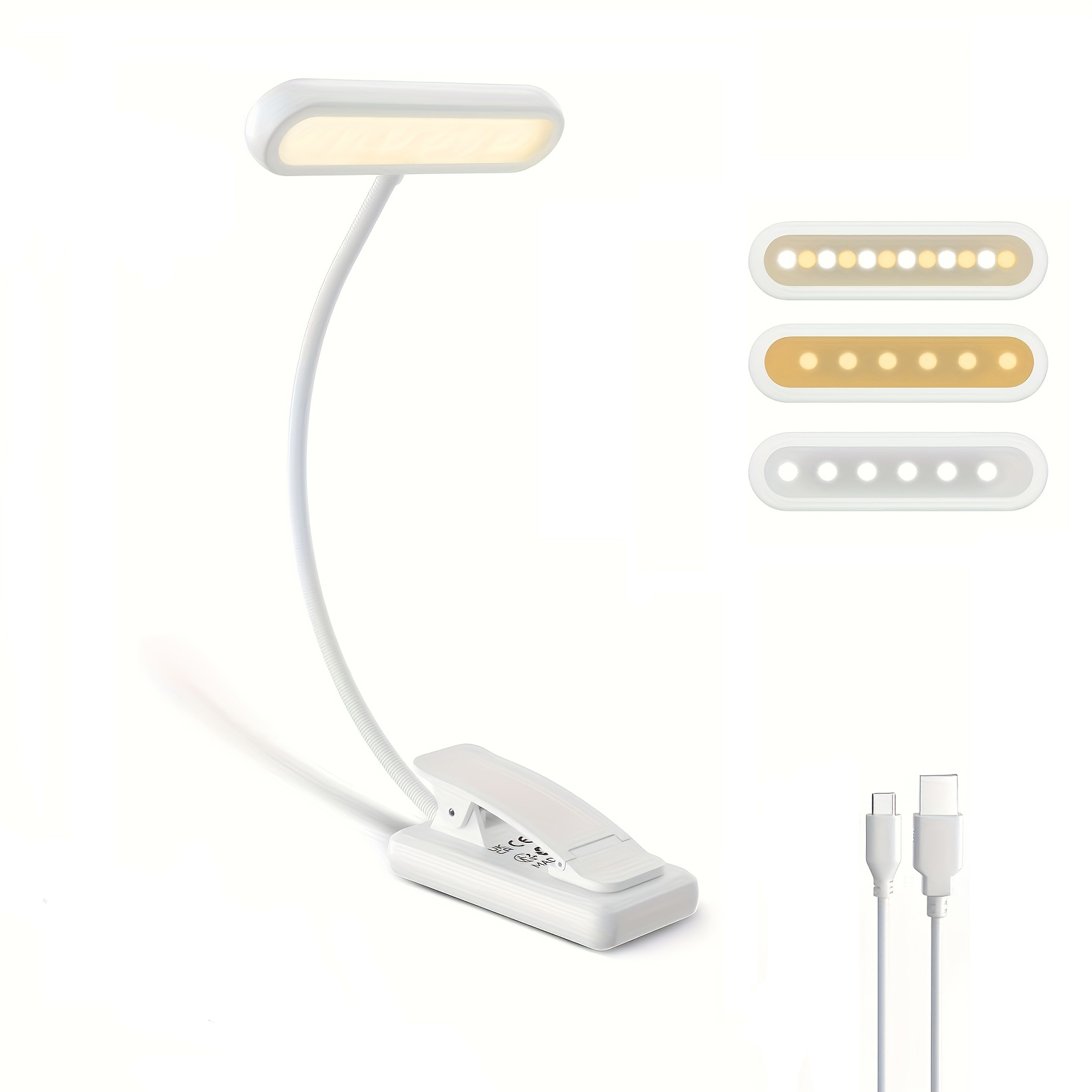 Laptop Accessories Light - Lámpara de Lectura Portátil con Clip,
