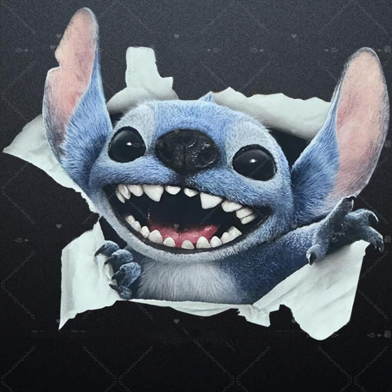 Laptop Accessories Decoration - Pegatinas de Stitch para Coche, Impermeables,