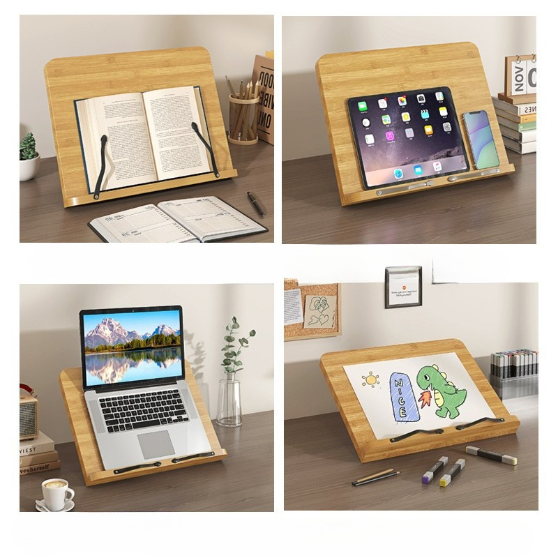Soporte de Lectura de Madera,  - Laptop Office Accessories reseña y precio