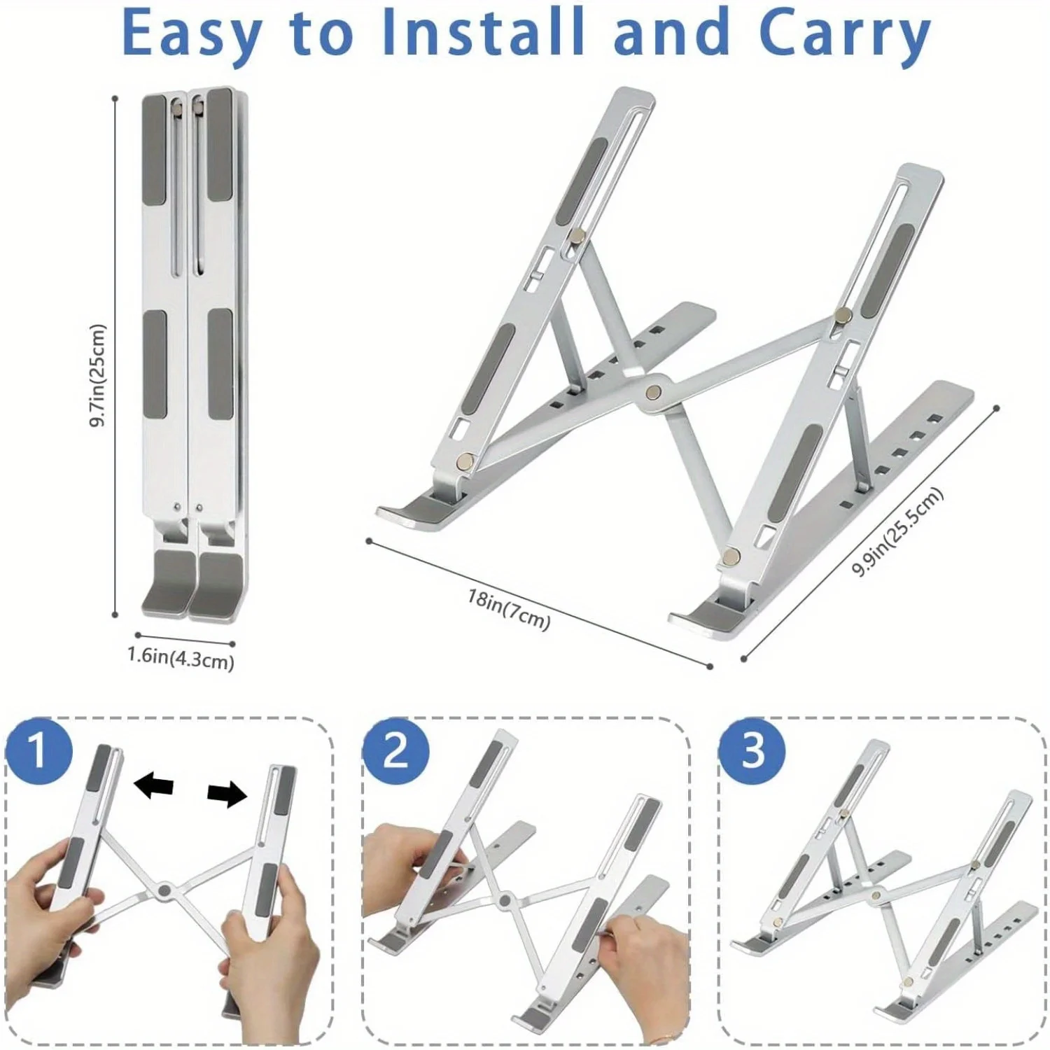 Soporte Plegable de Aluminio p - Laptop Accessories Organizer reseña y precio