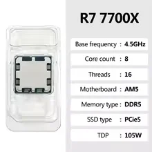 CPU para Juegos AMD Ryzen 7 77 - Amd Cpu Ryzen 7 reseña y precio