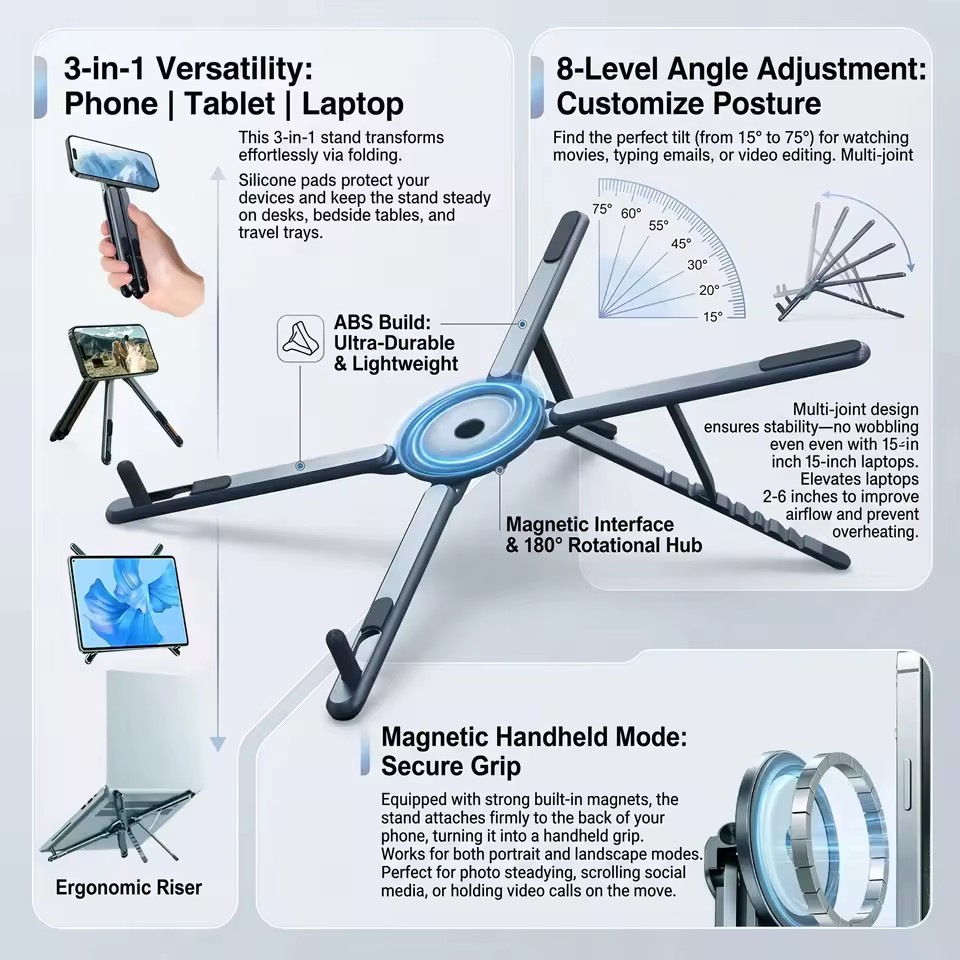 Soporte Magnético Portátil par - Laptop Office Accessories reseña y precio