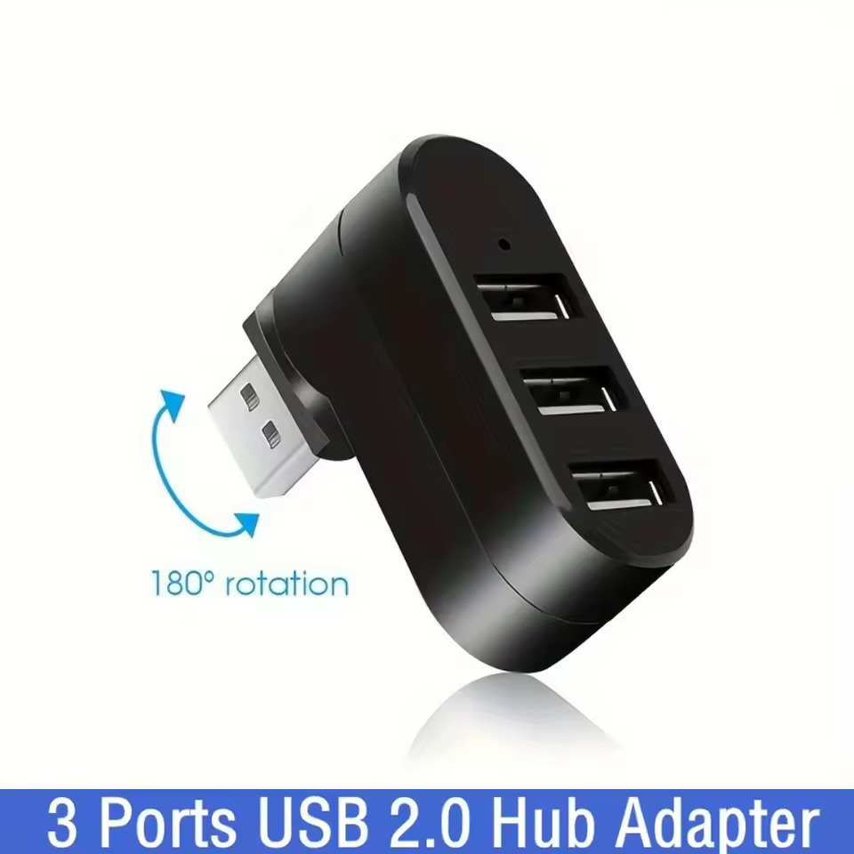 Hub USB 2.0 3 Puertos 180 °    - Mac Laptop Accessories reseña y precio