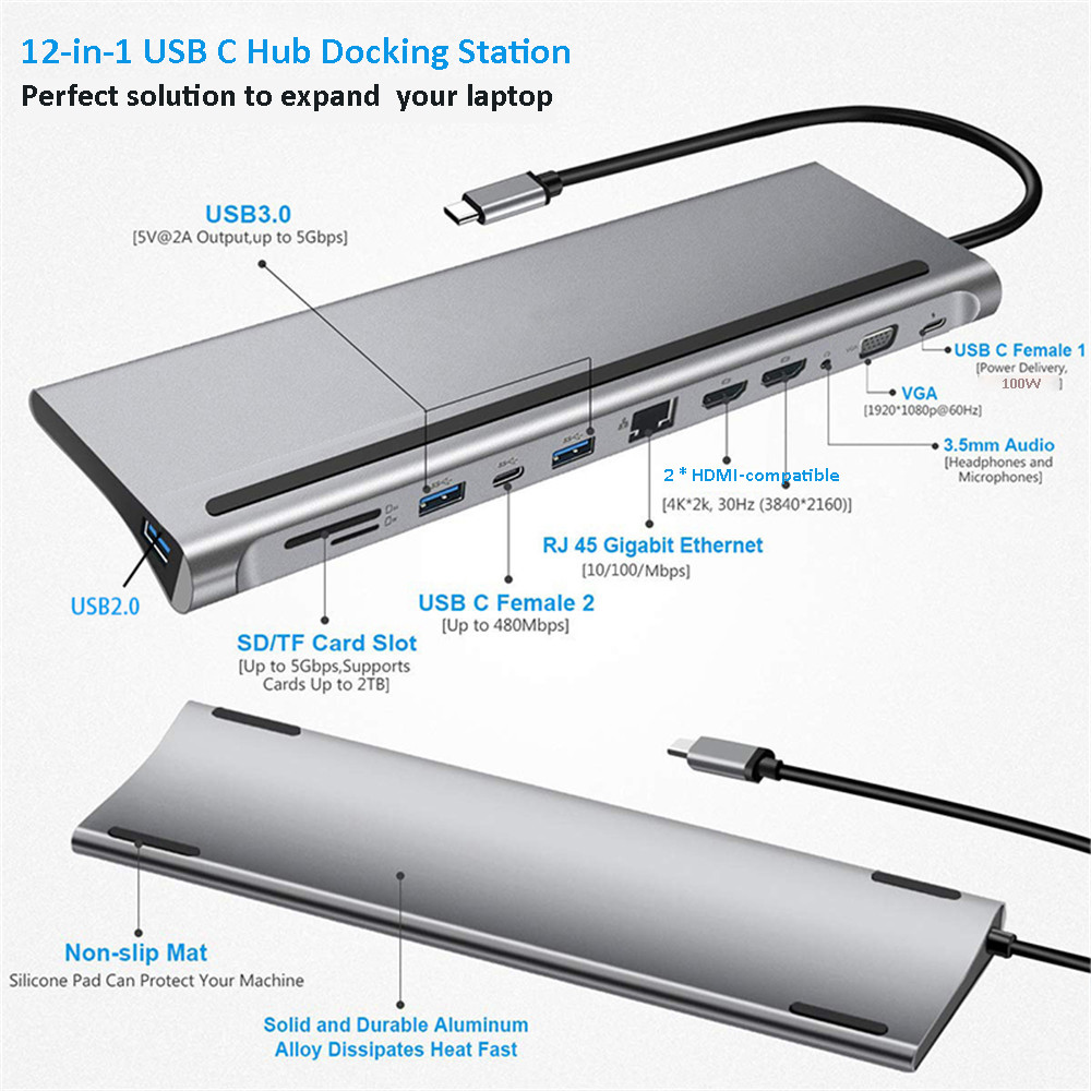 Base de Conexión Multi-hub USB - Mac Laptop Accessories reseña y precio