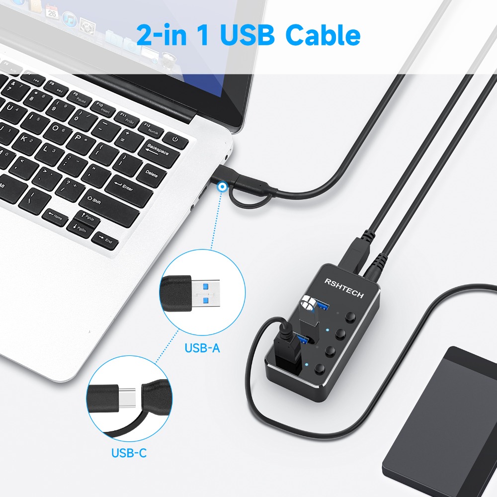 Hub USB Activ 3.0 con fuente d - Mac Laptop Accessories reseña y precio